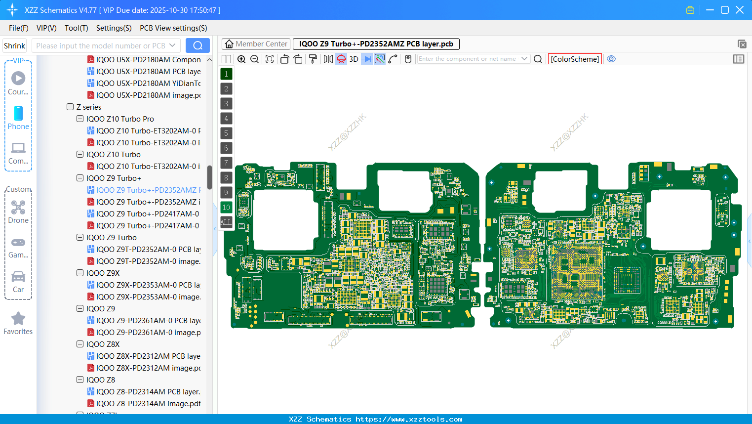 VIVO IQOO Z9 Turbo+-PD2352AMZ PCB Layer